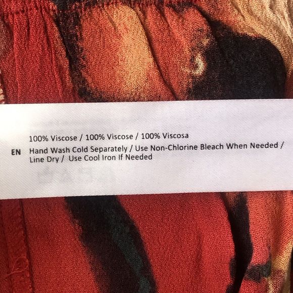 Band of the Free Dolly Red Floral Puff Sleeve Mini Dress Size Large NWT - Picture 7 of 10